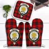MacLeod Of Raasay Tartan Crest Oven Mitt And Pot Holder (2 Oven Mitts + 1 Pot Holder)
